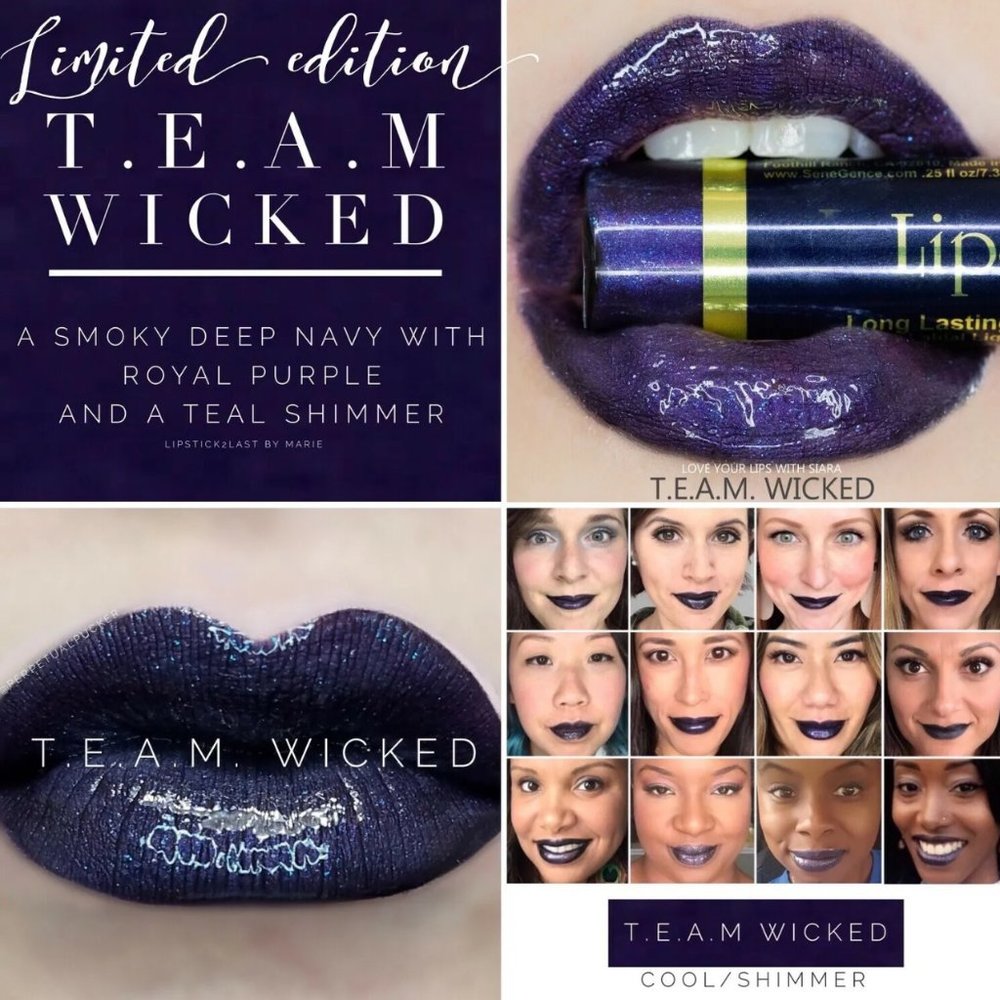 SeneGence T.E.A.M Wicked LipSense New Sealed Limited Edition Retired Color